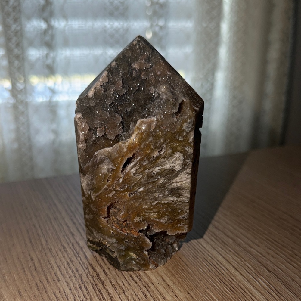 Brazilian Druzy Agate Self Standing Tower